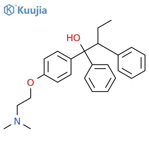 (±)-1,2-Diphenyl-1-4-2-(dimethylamino)ethoxyphenylbutan-1-ol structure