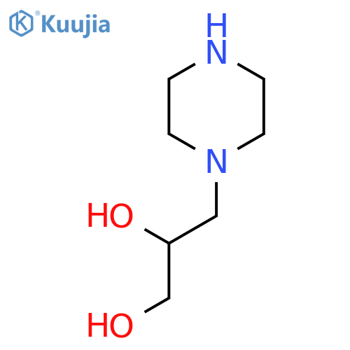 3-(1-Piperazinyl)-1,2-propanediol structure