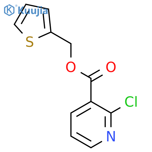 (Thiophen-2-yl)methyl 2-chloropyridine-3-carboxylate structure