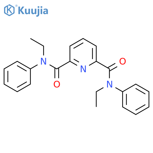 2,6-Pyridinedicarboxamide, N,N'-diethyl-N,N'-diphenyl- structure