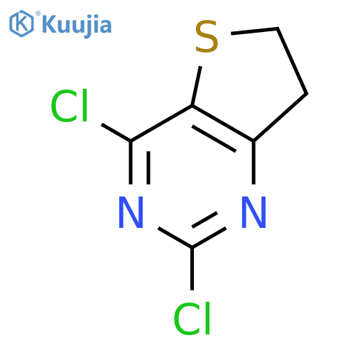 2,4-dichloro-6H,7H-thieno[3,2-d]pyrimidine structure