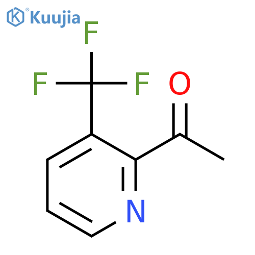 1-3-(trifluoromethyl)pyridin-2-ylethan-1-one structure