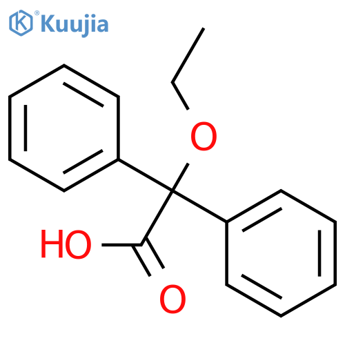 2-Ethoxy-2,2-diphenylacetic acid structure