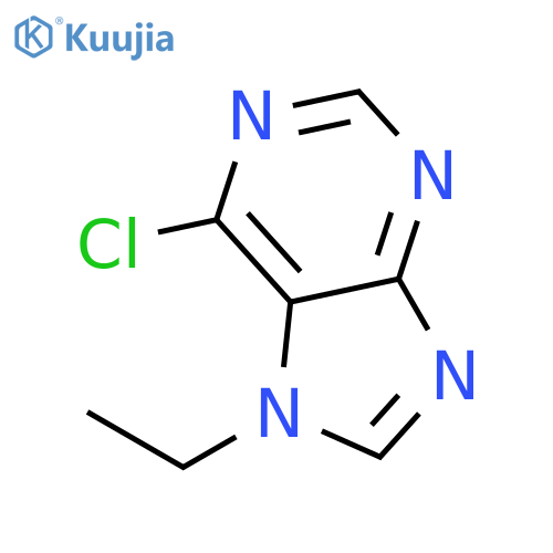 6-chloro-7-ethyl-7H-Purine structure