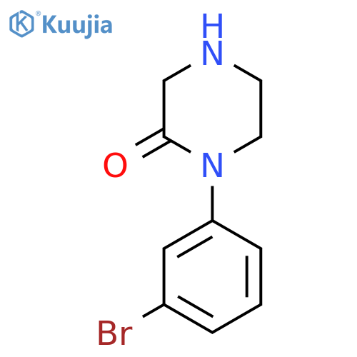 1-(3-Bromo-phenyl)-piperazin-2-one structure
