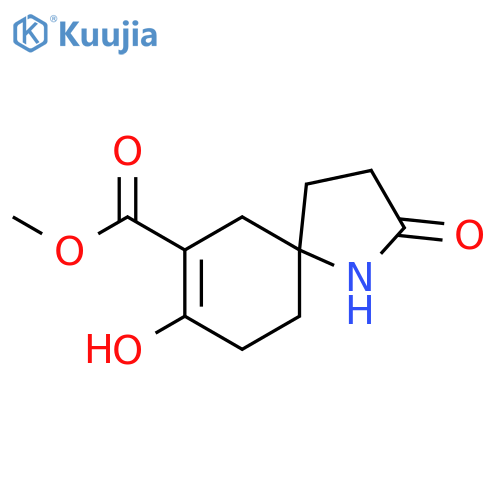Methyl 8-hydroxy-2-oxo-1-azaspiro[4.5]dec-7-ene-7-carboxylate structure