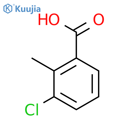 3-Chloro-2-methylbenzoic acid structure