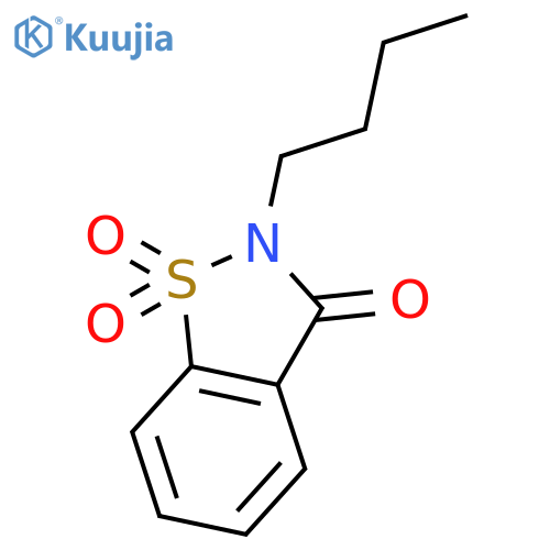 2-butyl-1,2-benzothiazol-3(2H)-one 1,1-dioxide structure
