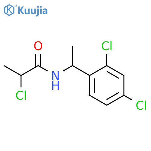 2-chloro-N-1-(2,4-dichlorophenyl)ethylpropanamide structure