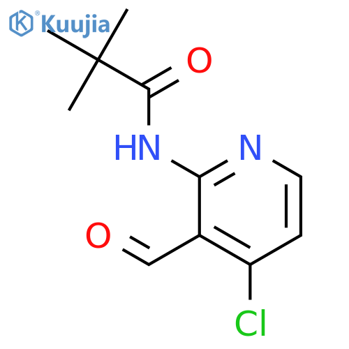 N-(4-Chloro-3-formylpyridin-2-yl)pivalamide structure