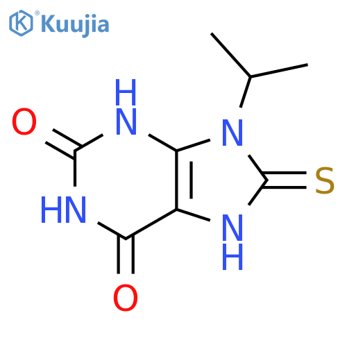 9-propan-2-yl-8-sulfanylidene-3,7-dihydropurine-2,6-dione structure