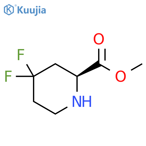 methyl (2S)-4,4-difluoropiperidine-2-carboxylate structure