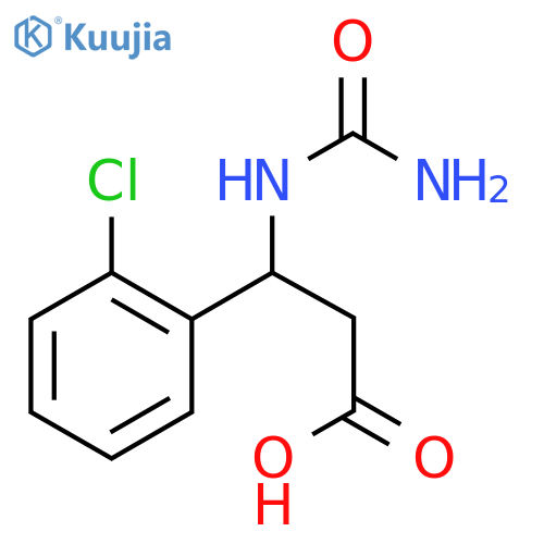 Benzenepropanoic acid, β-[(aminocarbonyl)amino]-2-chloro- structure