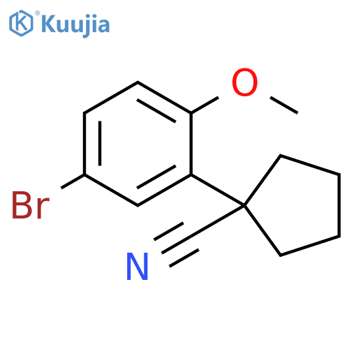 1-(5-Bromo-2-methoxyphenyl)cyclopentanecarbonitrile structure