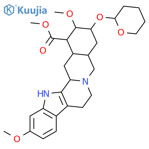 Yohimban-16-carboxylic Acid, 11,17-dimethoxy-18-((tetrahydro-2h-pyran-2-yl)oxy)-, Methyl Ester, (3beta,16beta,17alpha,18beta,20alpha)- (9ci) structure