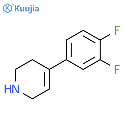 4-(3,4-difluorophenyl)-1,2,3,6-tetrahydropyridine structure