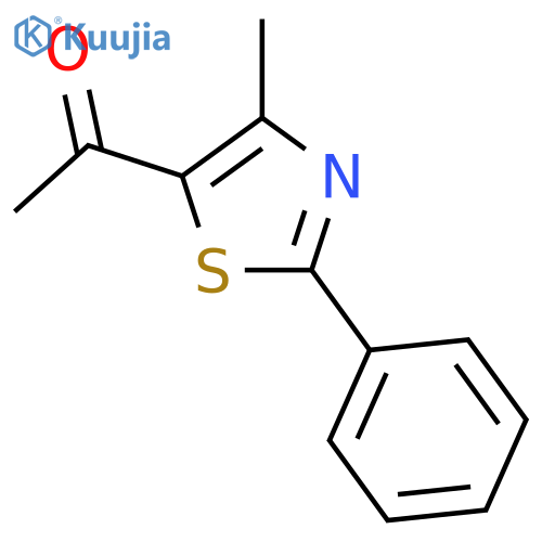 1-(4-methyl-2-phenyl-1,3-thiazol-5-yl)ethan-1-one structure