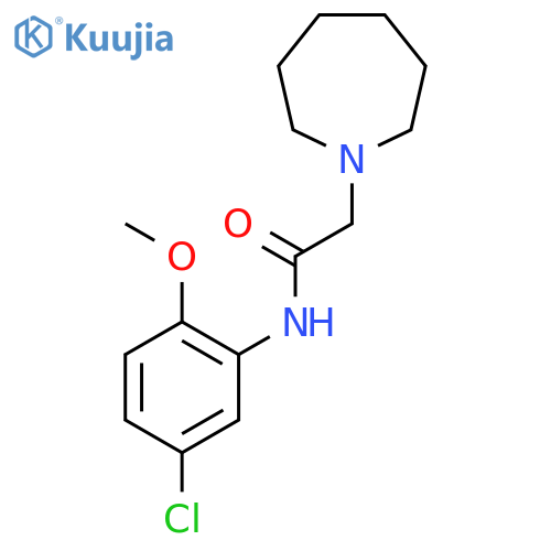 2-(azepan-1-yl)-N-(5-chloro-2-methoxyphenyl)acetamide structure