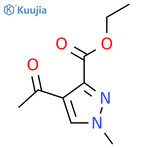 ethyl 4-acetyl-1-methyl-1H-pyrazole-3-carboxylate structure