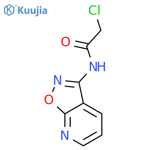 2-chloro-N-{1,2oxazolo5,4-bpyridin-3-yl}acetamide structure