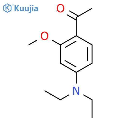 1-4-(diethylamino)-2-methoxyphenylethan-1-one structure