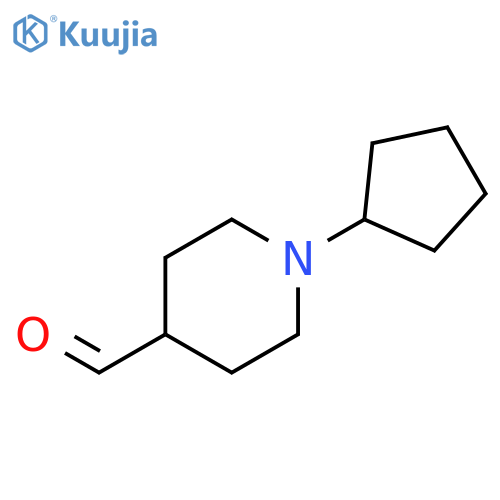 4-Piperidinecarboxaldehyde, 1-cyclopentyl- structure
