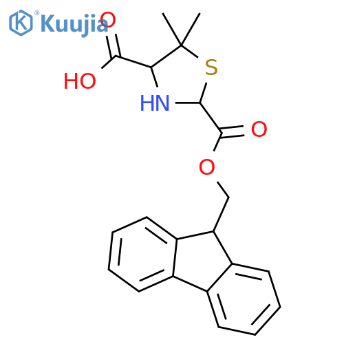 Fmoc-(r)-5,5-dimethylthiazolidine-4-carboxylic acid structure