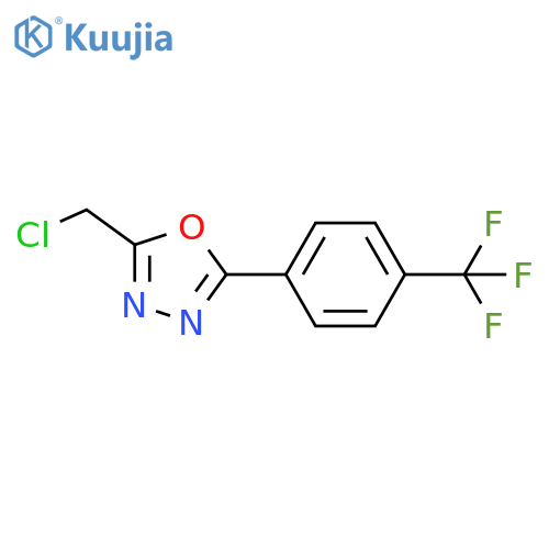 2-(Chloromethyl)-5-(4-(trifluoromethyl)phenyl)-1,3,4-oxadiazole structure
