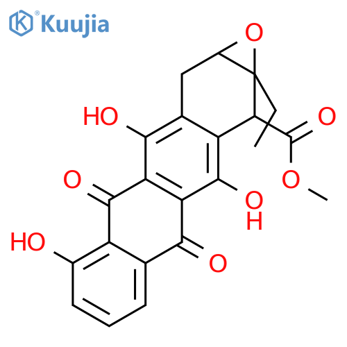methyl (1aR,2R,11aS)-1a-ethyl-3,8,10-trihydroxy-4,9-dioxo-1a,2,4,9,11,11a-hexahydrotetraceno[2,3-b]oxirene-2-carboxylate structure
