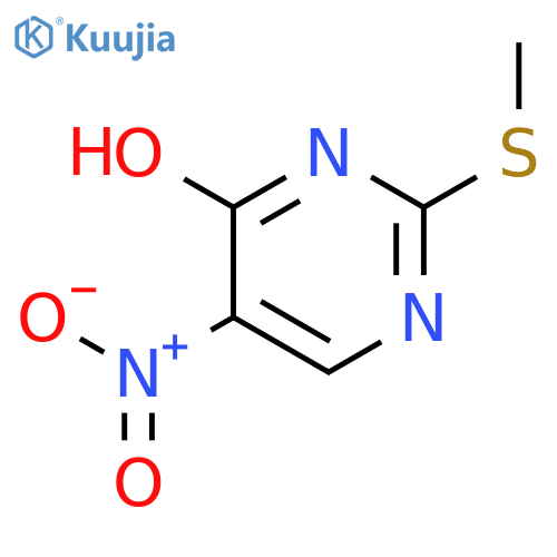 2-(Methylthio)-5-nitropyrimidin-4-ol structure