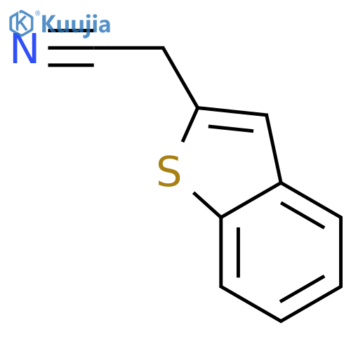 2-(1-benzothiophen-2-yl)acetonitrile structure