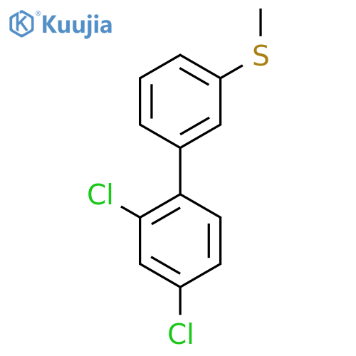 2,4-Dichloro-3'-methylsulfanyl-biphenyl structure