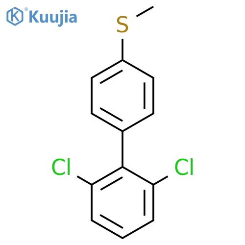 2,6-Dichloro-4'-methylsulfanyl-biphenyl structure