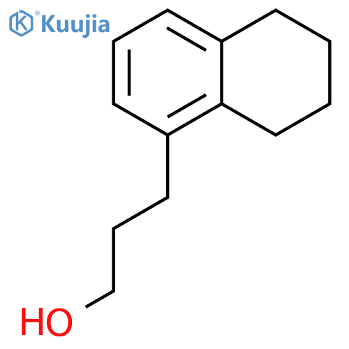 3-(5,6,7,8-tetrahydronaphthalen-1-yl)propan-1-ol structure