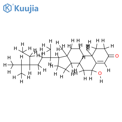(24R)-24-ethyl-cholest-4-en-6beta-ol-3-one structure
