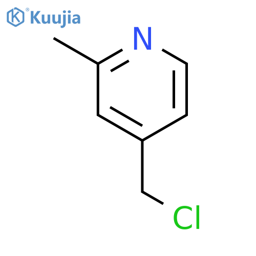 4-(chloromethyl)-2-methylpyridine structure