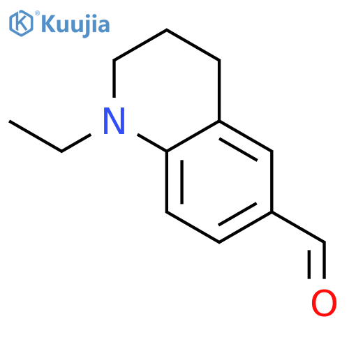 1-ethyl-1,2,3,4-tetrahydroquinoline-6-carbaldehyde structure