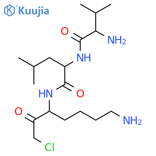 H-D-Val-Leu-Lys-chloromethylketone trifluoroacetate salt structure