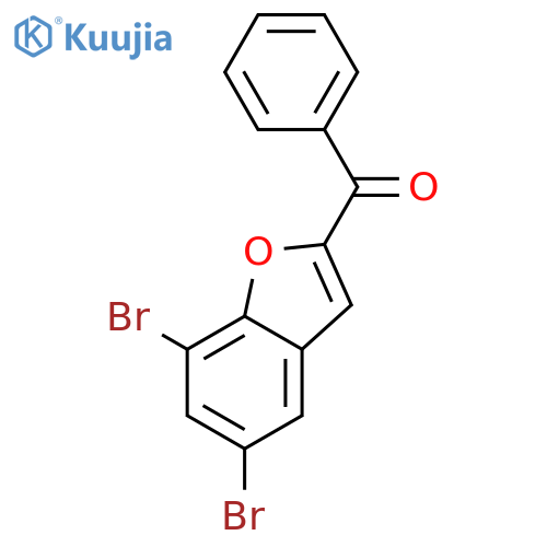2-benzoyl-5,7-dibromo-1-benzofuran structure