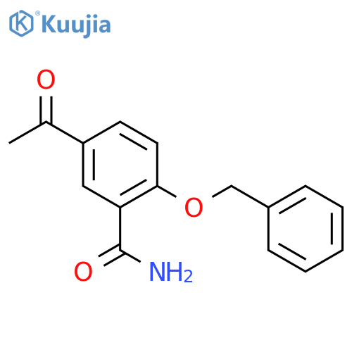 5-Acetyl-2-(phenylmethoxy)benzamide structure