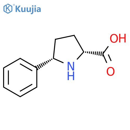 (2S,5R)-5-phenylpyrrolidine-2-carboxylic acid structure