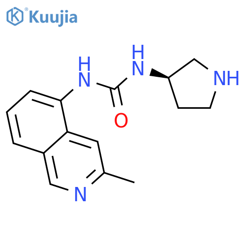 UREA, N-(3-METHYL-5-ISOQUINOLINYL)-N'-(3R)-3-PYRROLIDINYL- structure