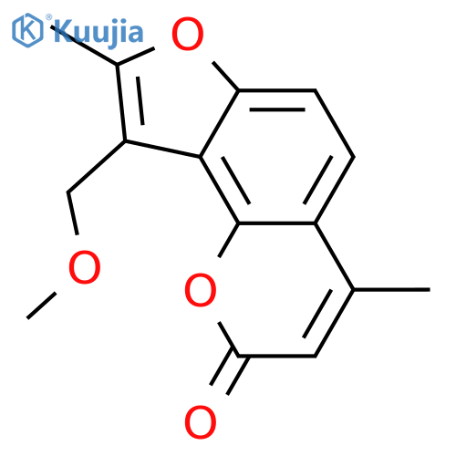 9-(methoxymethyl)-4,8-dimethyl-2H-furo[2,3-h]chromen-2-one structure