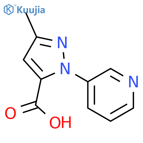 1H-Pyrazole-5-carboxylic acid, 3-methyl-1-(3-pyridinyl)- structure