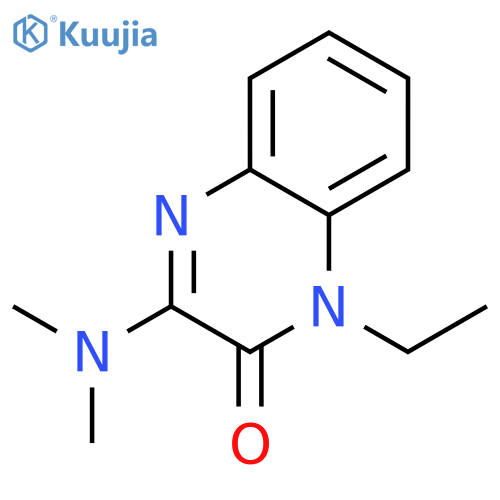 3-(dimethylamino)-1-ethyl-1,2-dihydroquinoxalin-2-one structure