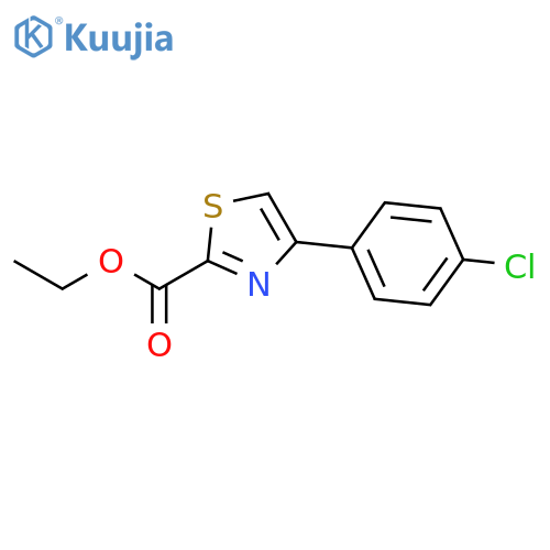 Ethyl 4-(4-chlorophenyl)-1,3-thiazole-2-carboxylate structure