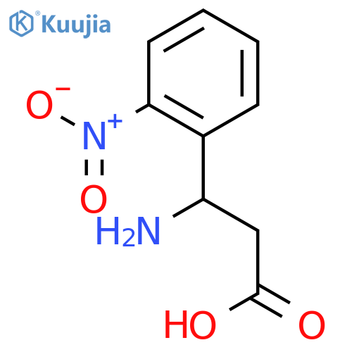 (R)-3-Amino-3-(2-nitrophenyl)propanoic acid structure