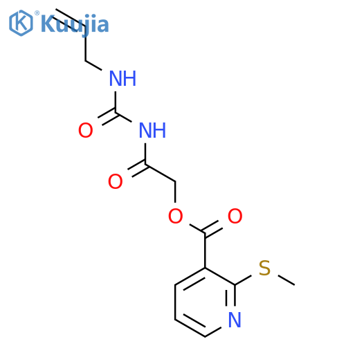 2-(3-Allylureido)-2-oxoethyl 2-(methylthio)nicotinate structure