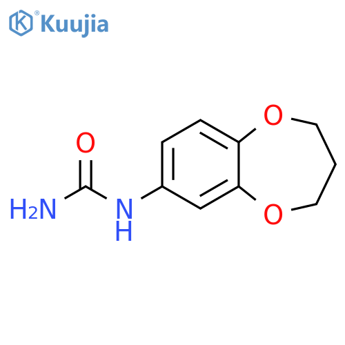 (3,4-Dihydro-2H-1,5-benzodioxepin-7-yl)urea structure