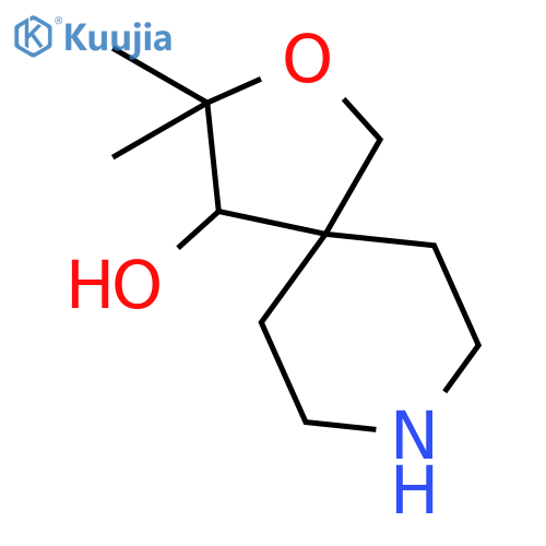 2-Oxa-8-azaspiro[4.5]decan-4-ol, 3,3-dimethyl- structure